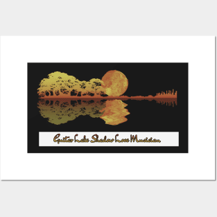 Guitar Lake Shadow Love Guitar Musician Posters and Art